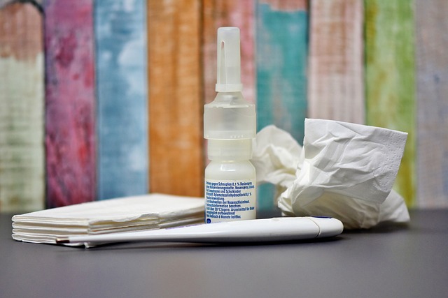 Picture of cold remedies, tissues and a thermometer